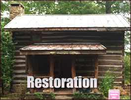 Historic Log Cabin Restoration  Newberry County,  South Carolina
